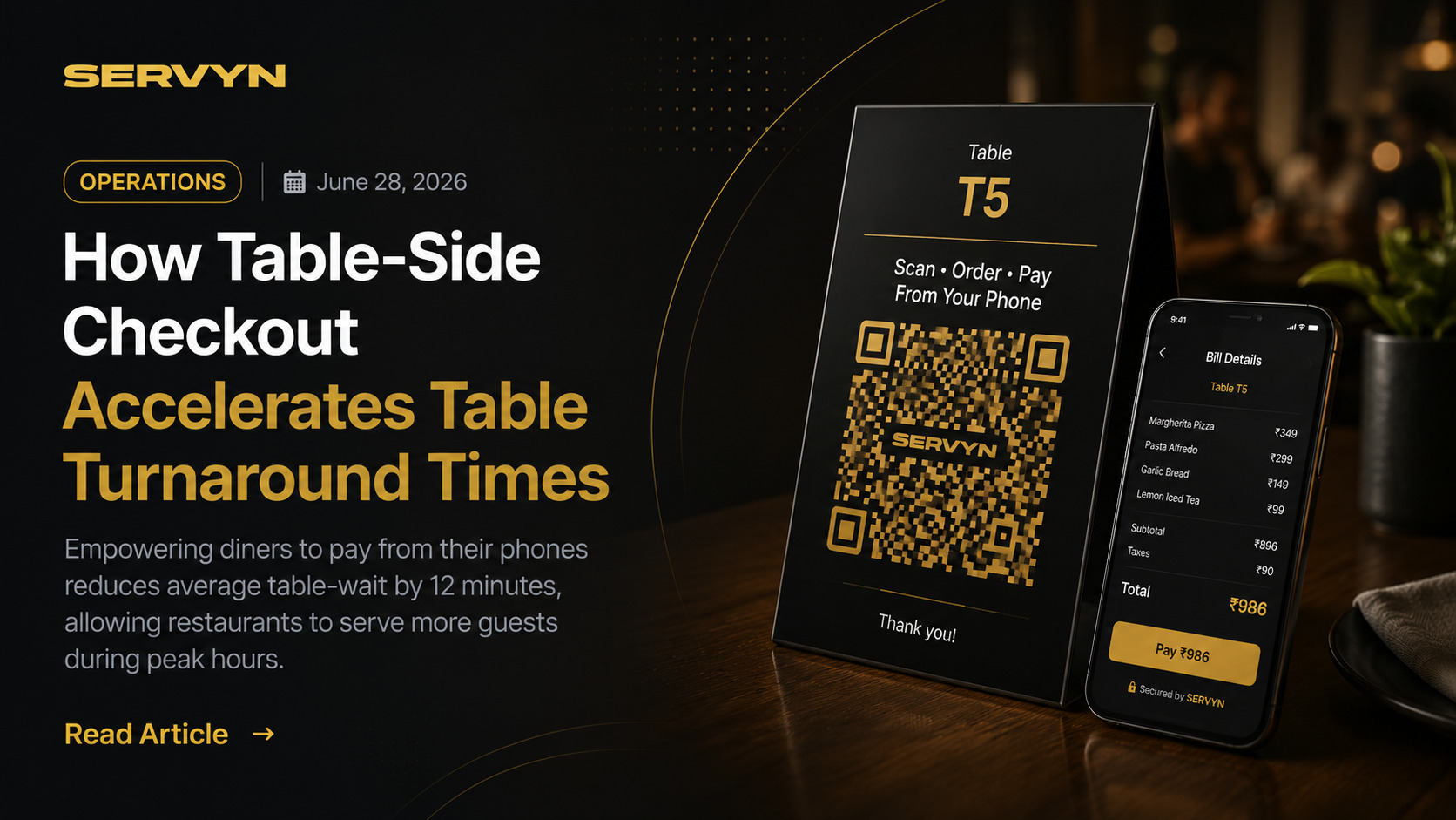 How Table-Side Checkout Accelerates Table Turnaround Times